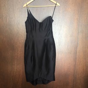 Zimmermann 1 Shoulder Black Silk Dress